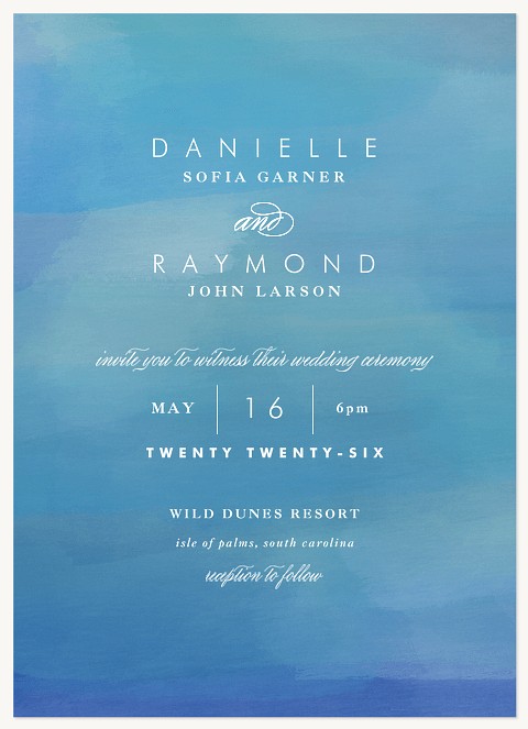 Oceanica Wedding Invitations