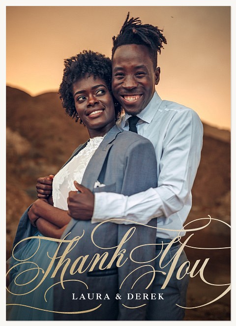 Sophisticated Wedding Thank You Cards