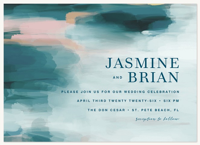 Painterly Wedding Invitations