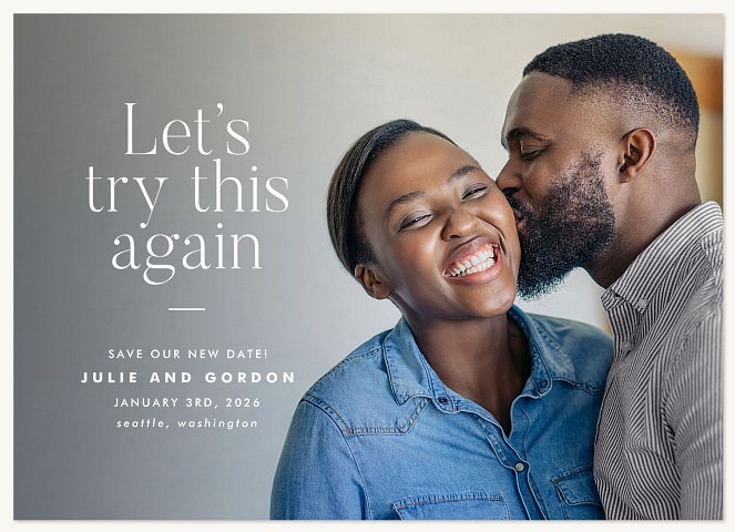 Let's Try Again Change the Date Cards