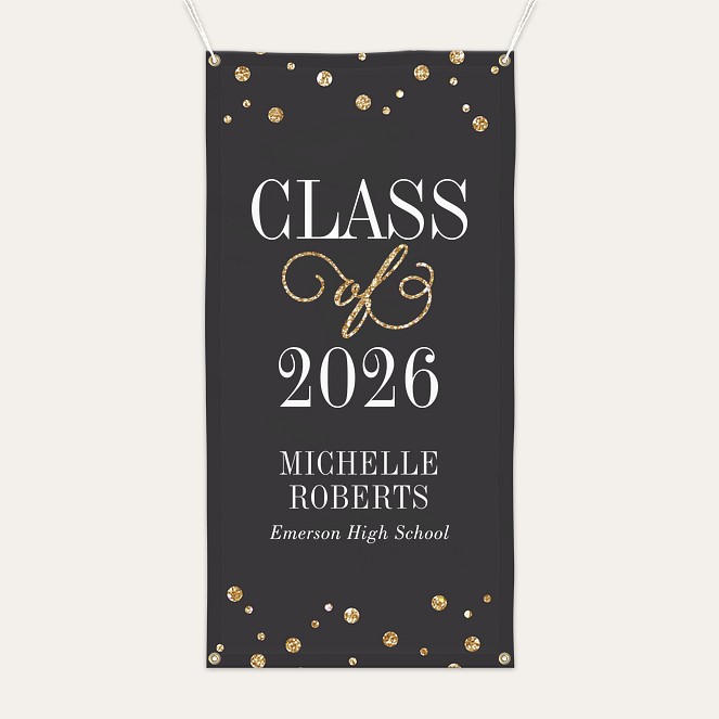 Glitterati Graduation Banner Custom Banners
