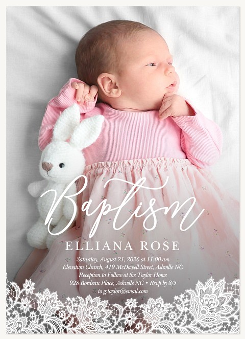Fanciful Baptism Baptisms & Christening Invitations