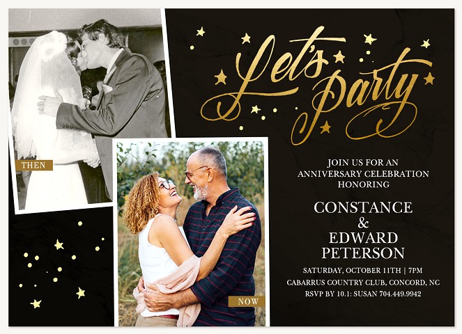 Magical Anniversary Wedding Anniversary Invitations