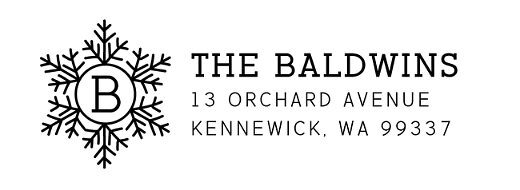 Winter's Snow | Custom Rubber Stamps