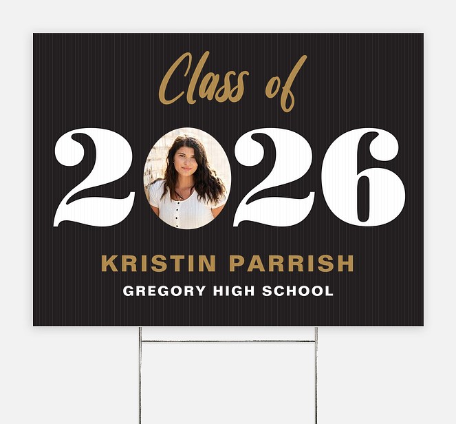 Bold Year Graduation Yard Signs