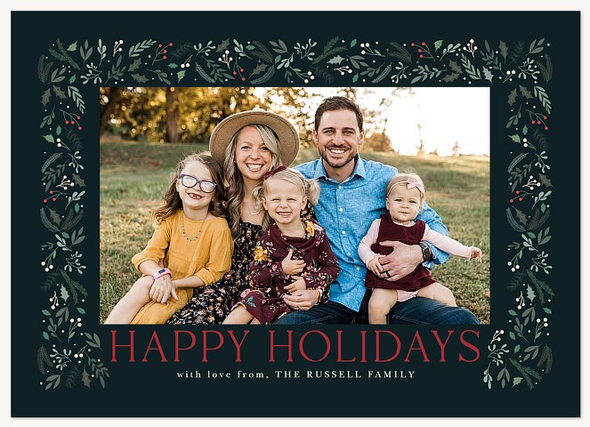 Petite Botanicals Personalized Holiday Cards