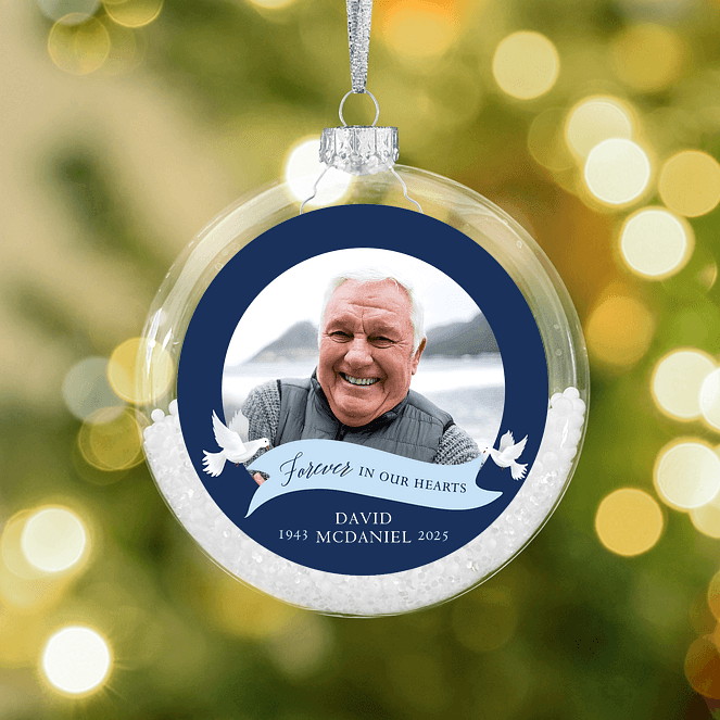 Peaceful Doves Personalized Ornaments