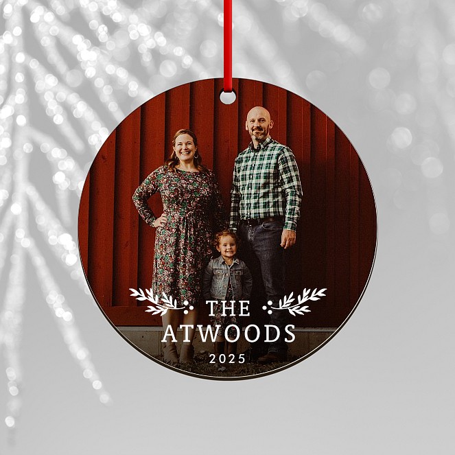 Bold Laurels Custom Ornaments