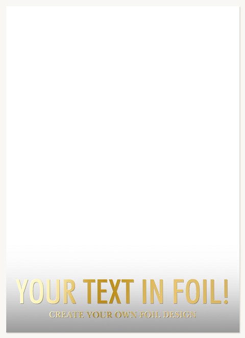 Create Your Own Foil Design Personalized Holiday Cards
