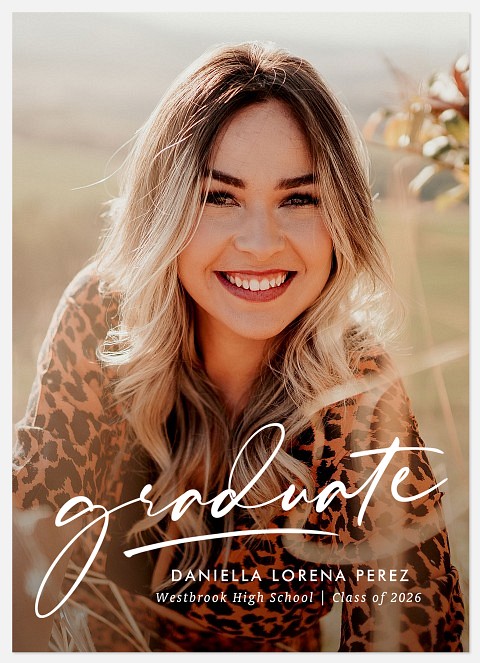 Underlined Scholar Graduation Cards