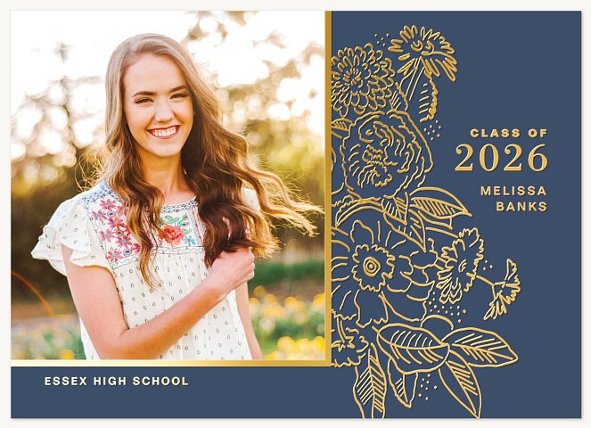 Gilded Garden Graduation Cards