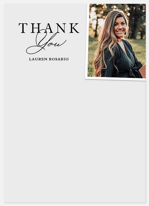 Angled Snapshot Thank You Cards 