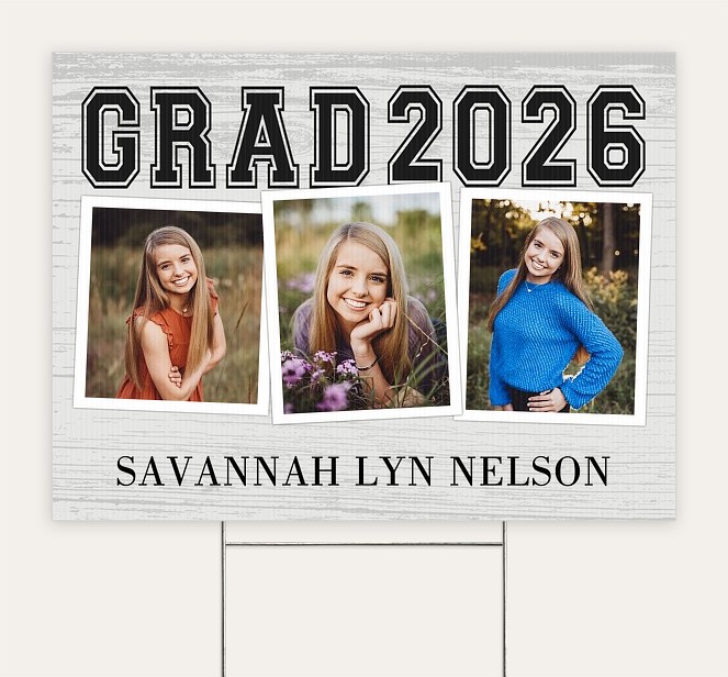 Varsity Trio Custom Yard Signs