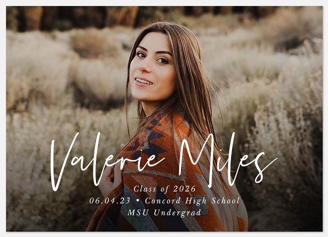 Bold Signature Graduation Cards