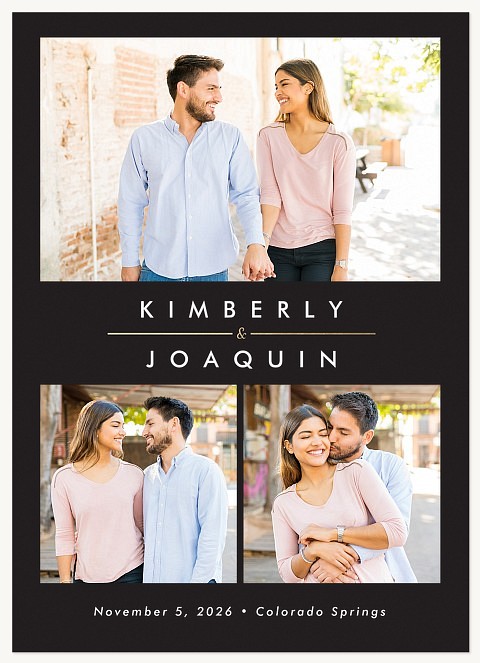 Clean Lines Save the Date Cards