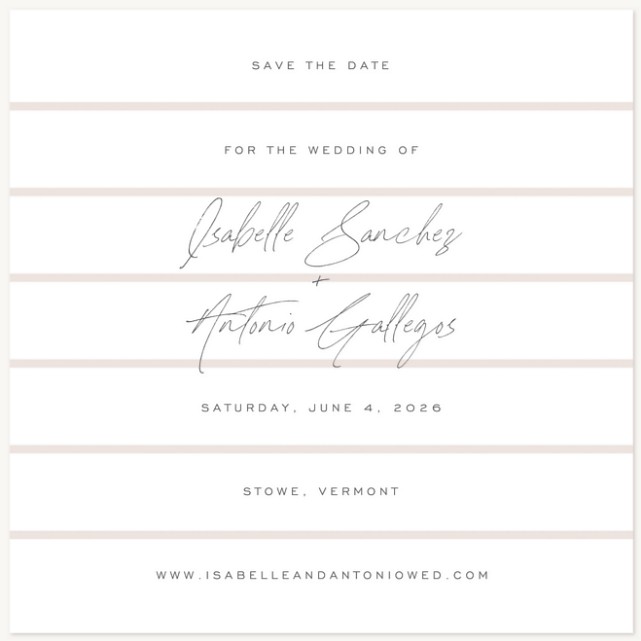 Modern Lines Save the Date Cards