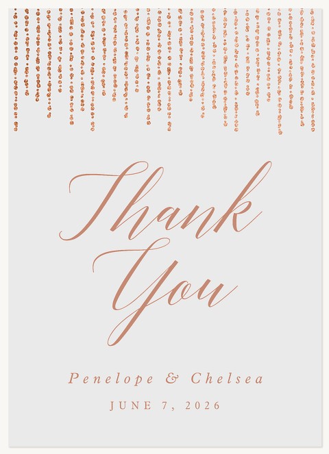 Light Strands Thank You Cards 