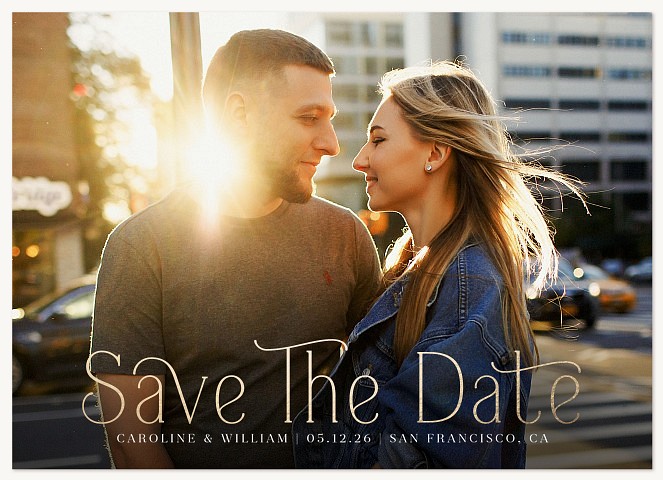 Golden Greeting Save the Date Cards