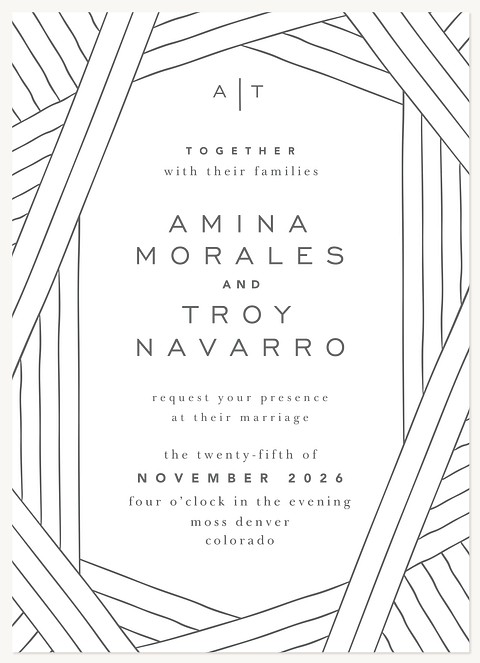 Modern Geometric Wedding Invitations