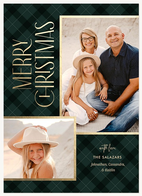 Polished Deco Personalized Holiday Cards