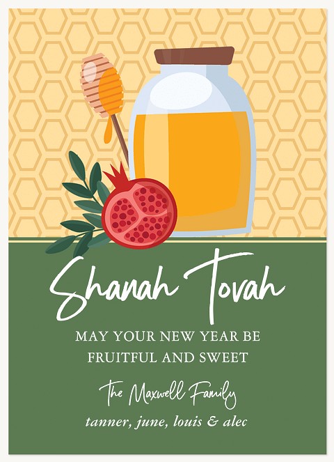Sweet As Honey Rosh Hashanah cards