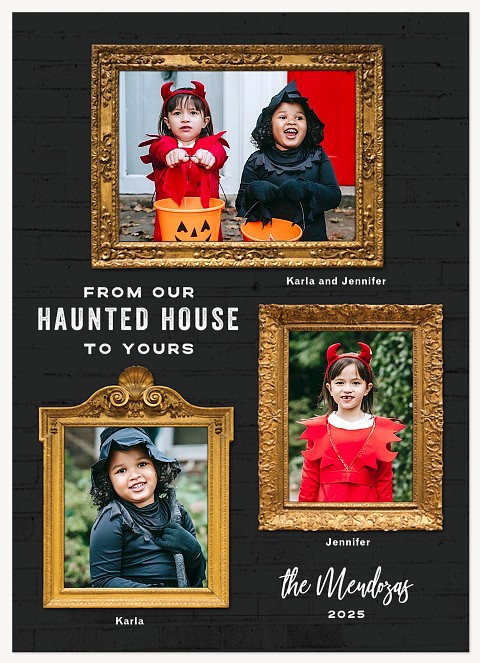 Haunted Frames Halloween Cards