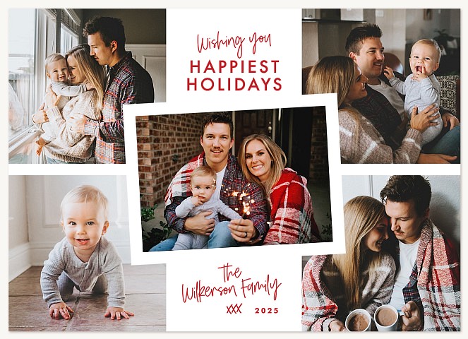 Handwritten Cheer Personalized Holiday Cards