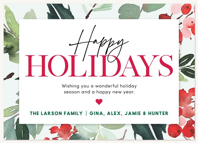 Joyful Frame Personalized Holiday Cards