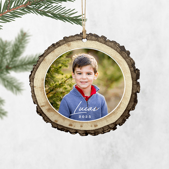 Slanted Name Personalized Ornaments
