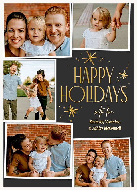 Twinkling Snapshots Personalized Holiday Cards