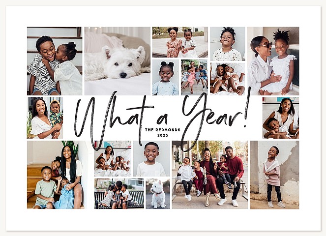 What a Year! Personalized Holiday Cards