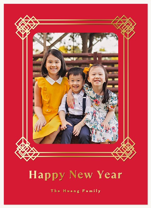 Knotted Frame Chinese New Year Cards