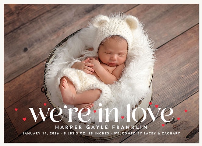 So In Love Baby Announcements