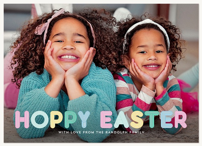 Striped Type Easter Cards