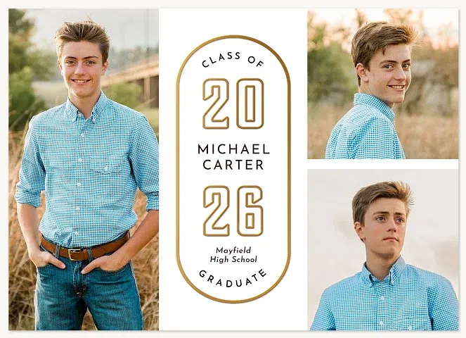 Oval Emblem Graduation Cards