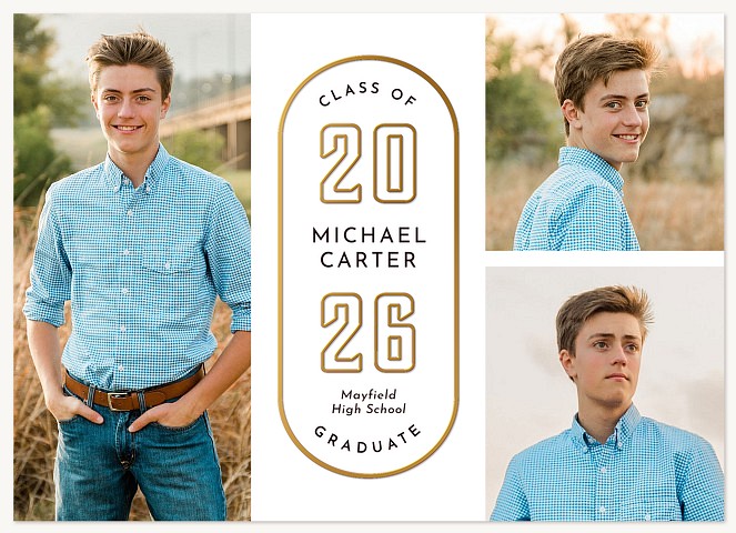 Oval Emblem Graduation Cards