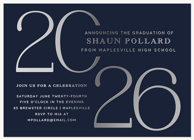 Large Year Graduation Cards