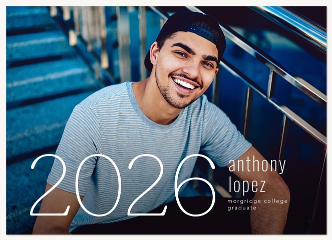 Sleek Year Graduation Cards