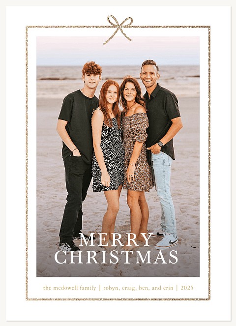 Glittering Gift Personalized Holiday Cards