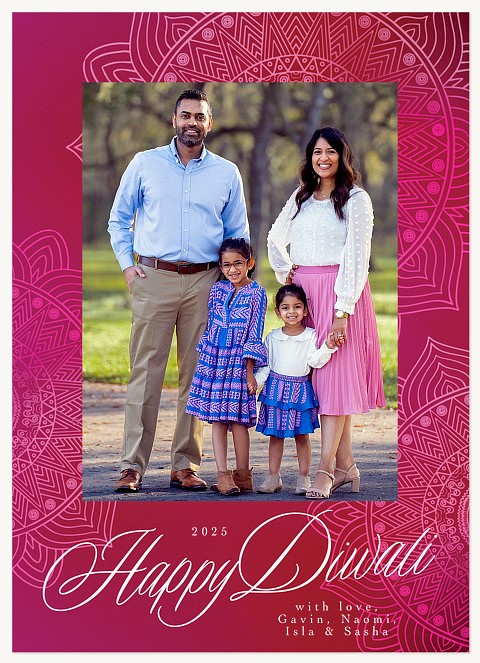 Festive Mandala Diwali Holiday Cards