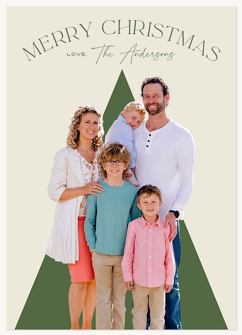 Seasonal Tree Personalized Holiday Cards