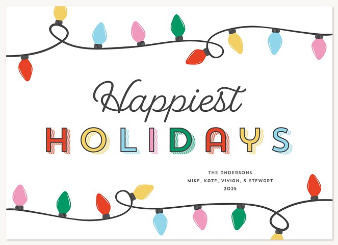 Lit Greetings Personalized Holiday Cards