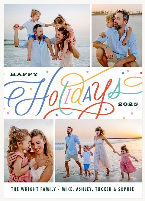 Bright & Cheery Personalized Holiday Cards