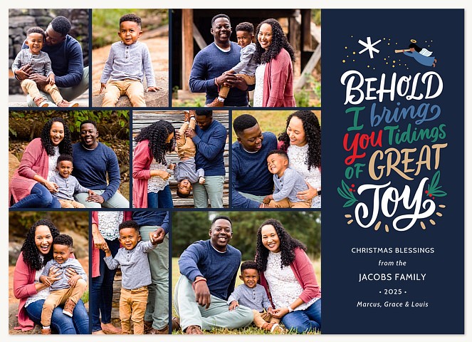 Behold Personalized Holiday Cards