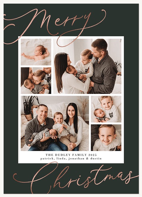 Shining Collage Personalized Holiday Cards