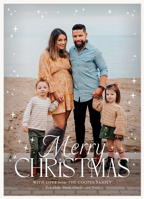 Starlight Personalized Holiday Cards