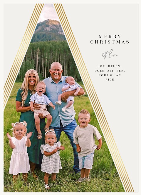 Modern Tree Personalized Holiday Cards