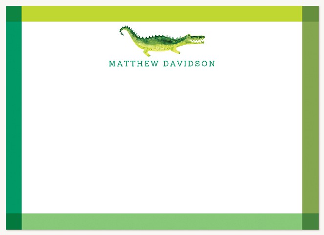 Green Gator Stationery