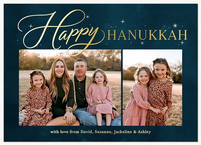 Tranquil Starlight Hanukkah Cards