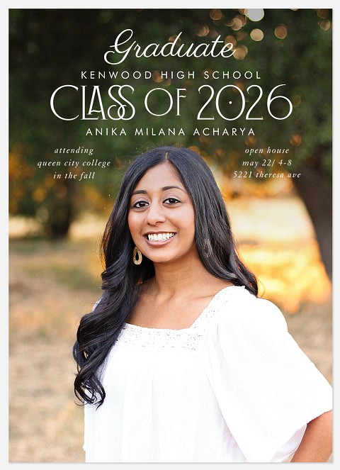 Art Deco Graduation Cards